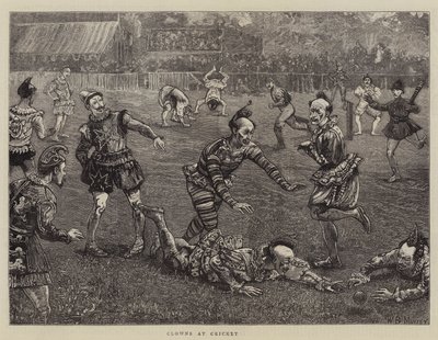 Payasos en el Cricket de William Bazett Murray